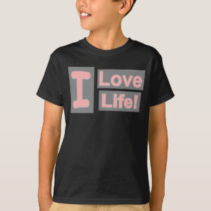 Niedliches Ausdrucksdesign "Liebe Life". Jetzt kau T-Shirt