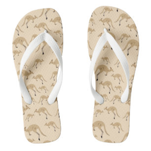 Niedliches australisches Kangaroo-Muster Flip Flops