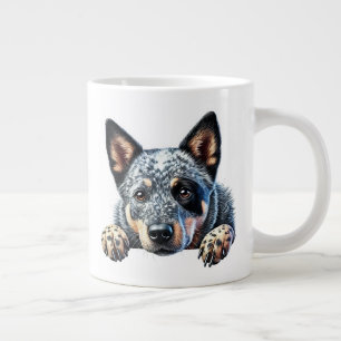 Niedliches australisches Rinderhundedesign" Jumbo-Tasse