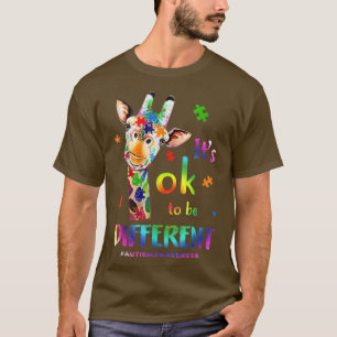 Niedliches Autismus Bewusstsein Giraffe Tier Es is T-Shirt