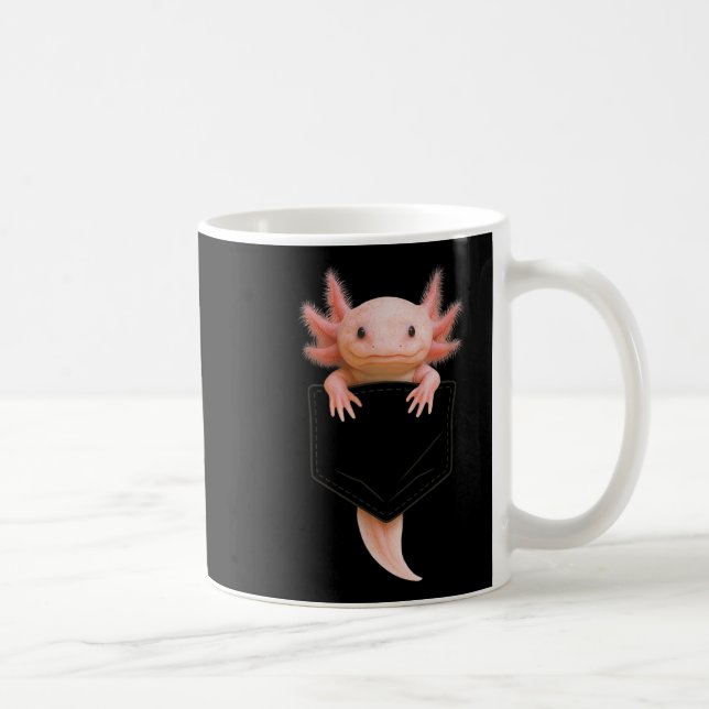 Niedliches Axolotl Cket Funny für Männer Frauen Te Kaffeetasse (Rechts)