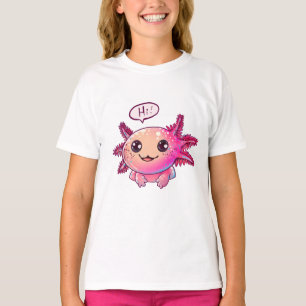 Niedliches Axolotl-Comic im Cartoon-Stil T-Shirt