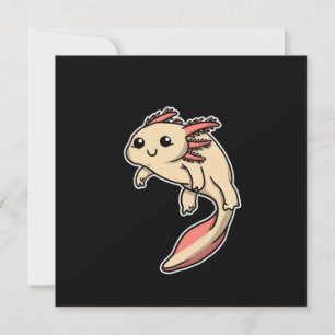 Niedliches Axolotl‑Kostüm Amphibien‑Geschenkidee Einladung