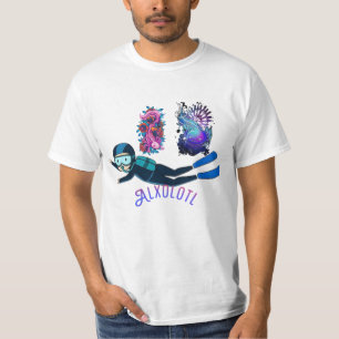 Niedliches Axolotl-Shirt I Axolotl Fragen Retro Fu T-Shirt