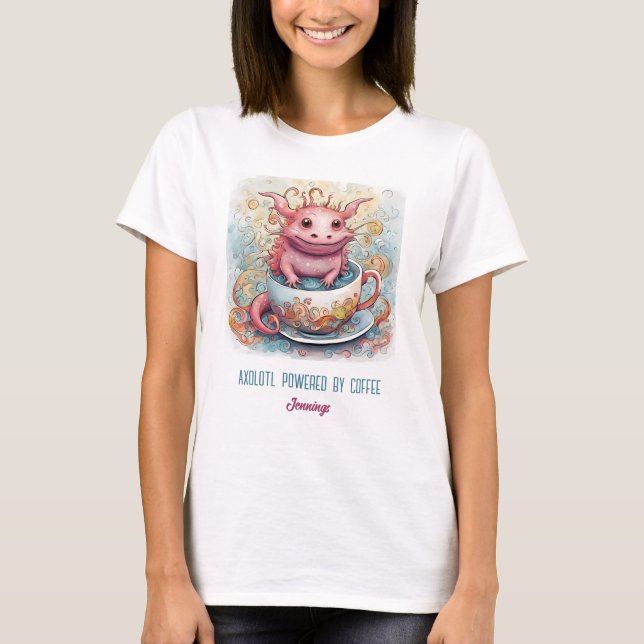 Niedliches Axolotl Tshirt Top Shirt (Vorderseite)