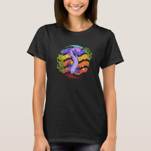 Niedliches Axolotl Vintages Tier Amphibien Retro A T-Shirt