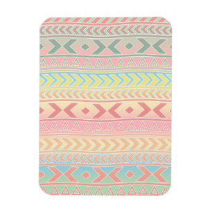 Niedliches Aztekenmuster in Pastellfarben Magnet