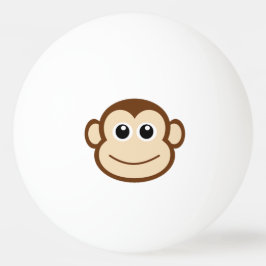 Niedliches Baby-Affe-Gesicht Tischtennisball