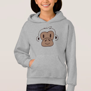 Niedliches Baby-Affen-Gesicht Hoodie