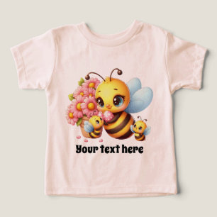 Niedliches Baby Bee fügt Text hinzu