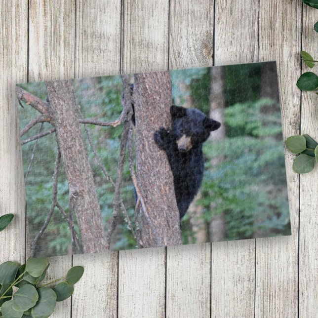 Niedliches Baby Black Bear Cub Klettergarten Puzzle (Von Creator hochgeladen)
