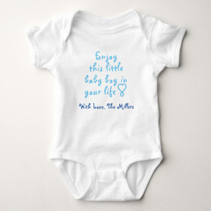 Niedliches Baby Boy One-Piece, Personalisiertes Ba Baby Strampler