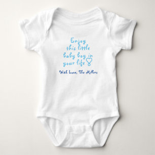 Niedliches Baby Boy One-Piece, Personalisiertes Ba Strampler