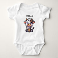 Niedliches Baby Cow trinken Boba Kawaii Cartoon