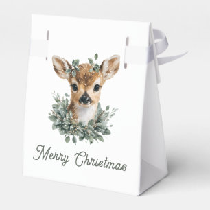 Niedliches Baby Deer Frohe Weihnachten - Aquarell  Geschenkschachtel