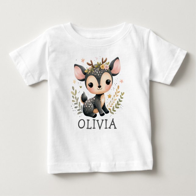 Niedliches Baby Deh Personalisiert Baby T-shirt (Vorderseite)