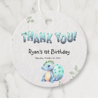 Niedliches Baby Dinosaur 1. Geburtstag Geschenkanhänger