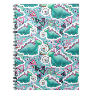 Niedliches Baby-Dinosaurier-Muster Notizblock