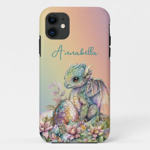 Niedliches Baby Dragon Ei auf Regenbogen Case-Mate iPhone Hülle