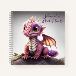 Niedliches Baby-Dragon-Sketchbook Notizbuch