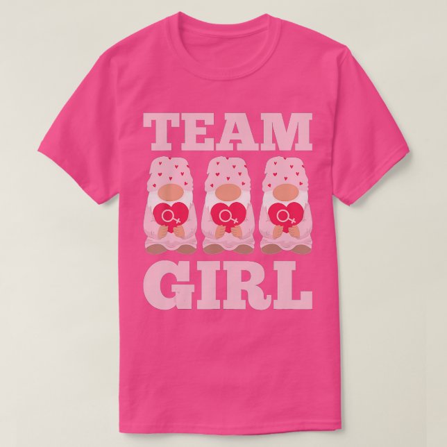 Niedliches Baby Duschbad Party Outfit Team Girl Ge T-Shirt (Design vorne)