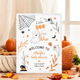 Niedliches Baby-Duschbad von Boo Halloween Poster