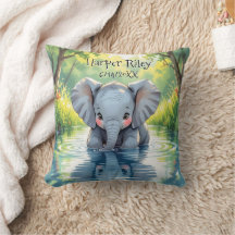 Niedliches Baby-Elefant und Reflexion Personalisie