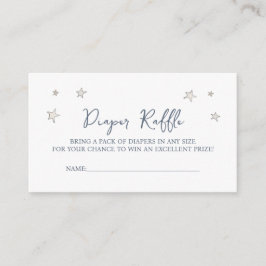 Niedliches Baby Elephant Babydusche-Windeln-Gewinn Begleitkarte