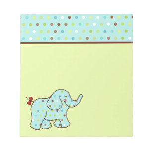 Niedliches Baby Elephant Notepad-Geschenk Notizblock