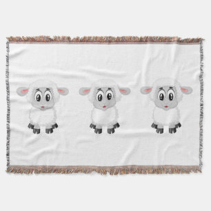 Niedliches Baby-Farm-Lamm Decke