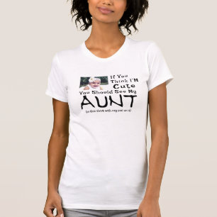 Niedliches Baby Foto T-Shirt, Cooles Baby und Tant T-Shirt