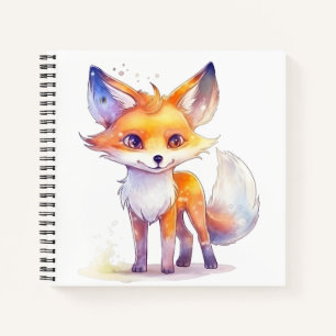 Niedliches Baby Fox Spiral Notebook Notizbuch