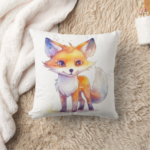 Niedliches Baby Fox Square Kissen