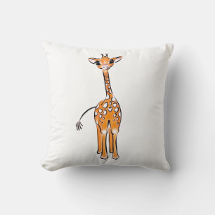 Niedliches Baby Giraffe, Safaritiere Kissen