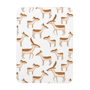 Niedliches Baby-Hirsch und Familie Magnet