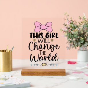 Niedliches Baby-Kinderzimmer Acrylschild