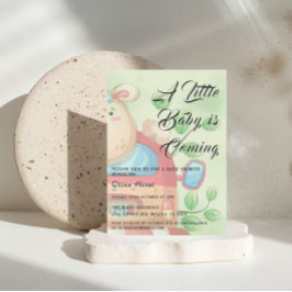 Niedliches Baby Lamb Baby Dusche Einladung