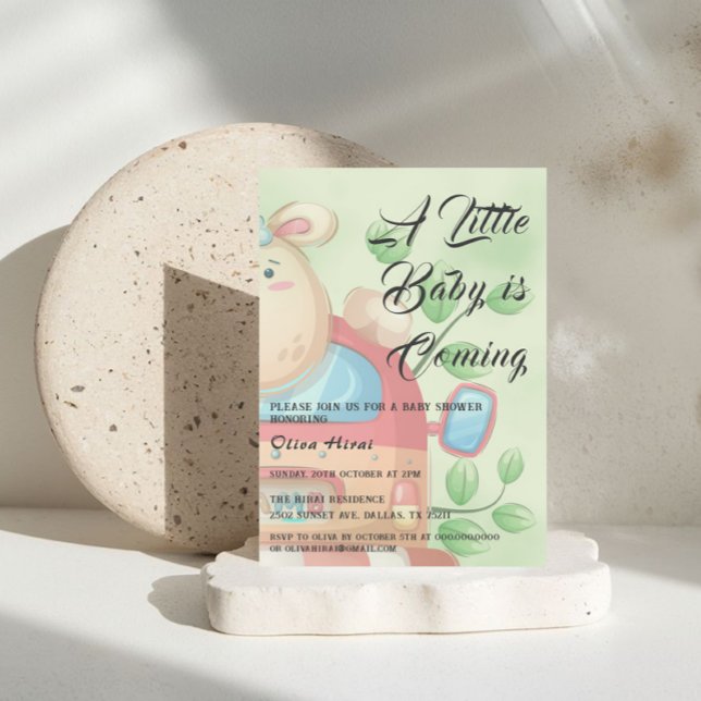 Niedliches Baby Lamb Baby Dusche Einladung (Von Creator hochgeladen)