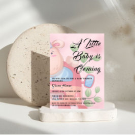 Niedliches Baby Lamb Baby Dusche Einladung