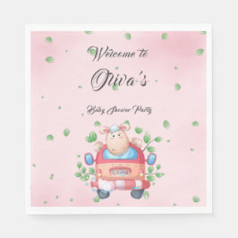 Niedliches Baby Lamb Baby Duschpapier Serviette