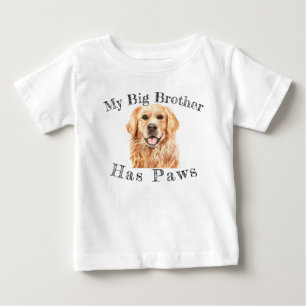 Niedliches Baby, mein großer Bruder hat Pfoten-Ar Baby T-shirt