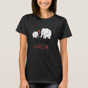 Niedliches Baby & Opa Meine Nono-Lieben Ich Elefan T-Shirt
