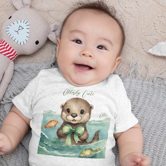 Niedliches Baby Otter Gender Neutral Strampler (Von Creator hochgeladen)