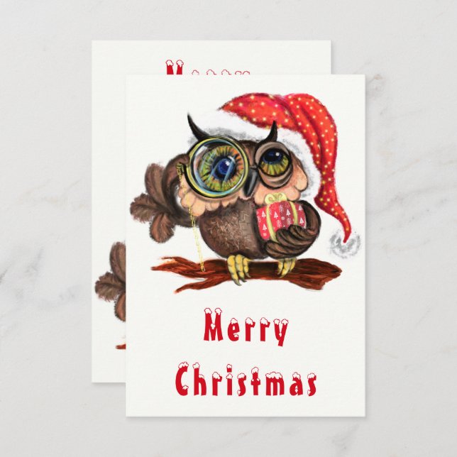 Niedliches Baby Owl - Cartoon (Vorne/Hinten)