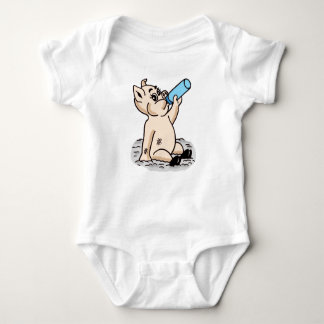 Niedliches Baby Pig Cartoon Design Baby Strampler