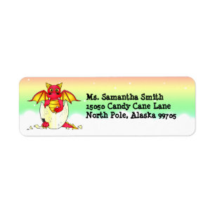 Niedliches Baby-roter Drache im