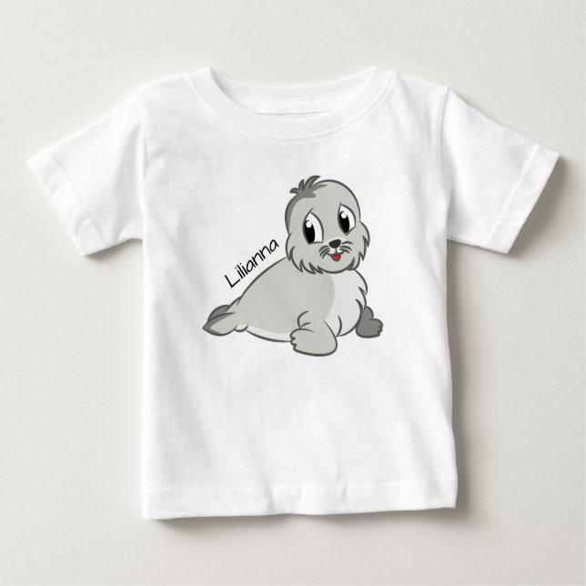 Niedliches Baby-Siegel Baby T-shirt (Vorderseite)