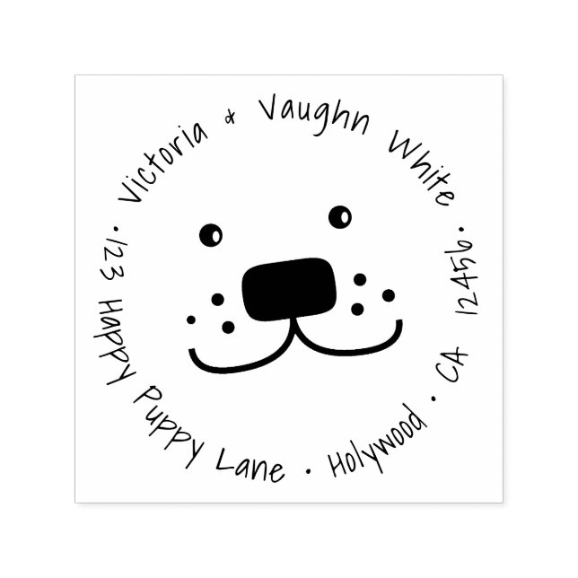 Niedliches Baby Siegel Rücksendeadresse - gefährde Permastempel (Design)