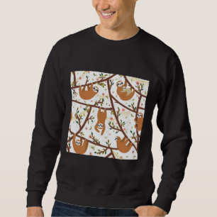 Niedliches Baby-Sloth mit Mama Scoop Sweatshirt