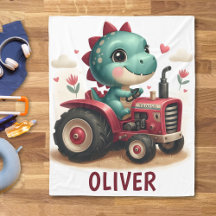 Niedliches Baby Trex Dinosaurier Autofahren Red Tr